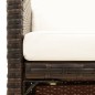 vidaXL Garten-Essstühle mit Kissen 4 Stk. Braun Poly Rattan vidaXL Garten-Essstühle mit Kissen 4 Stk. Braun Poly Rattan