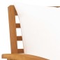 vidaXL Gartenstühle 2 Stk. mit Creme Kissen Massivholz Akazie vidaXL Gartenstühle 2 Stk. mit Creme Kissen Massivholz Akazie