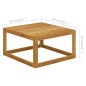 vidaXL Hocker mit Dunkelgrauem Kissen Massivholz Akazie vidaXL Hocker mit Dunkelgrauem Kissen Massivholz Akazie