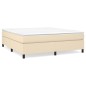 vidaXL Boxspringbett mit Matratze Creme 160x200 cm Stoff vidaXL Boxspringbett mit Matratze Creme 160x200 cm Stoff