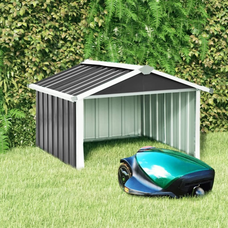 vidaXL Rasenmäher Garage 92x97x63 cm Verzinkter Stahl Anthrazit vidaXL Rasenmäher Garage 92x97x63 cm Verzinkter Stahl Anthrazit