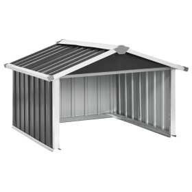 vidaXL Rasenmäher Garage 92x97x63 cm Verzinkter Stahl Anthrazit   