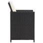 vidaXL Garten-Essstühle mit Kissen 4 Stk. Schwarz Poly Rattan vidaXL Garten-Essstühle mit Kissen 4 Stk. Schwarz Poly Rattan