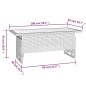 vidaXL Gartentisch Schwarz 100x50x43/63 cm Akazienholz & Poly Rattan vidaXL Gartentisch Schwarz 100x50x43/63 cm Akazienholz & Poly Rattan