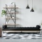 vidaXL Schlafsofa mit Armlehnen Schwarz Stoff vidaXL Schlafsofa mit Armlehnen Schwarz Stoff