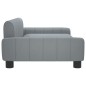 vidaXL Hundebett Hellgrau 90x53x30 cm Stoff vidaXL Hundebett Hellgrau 90x53x30 cm Stoff