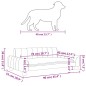 vidaXL Hundebett Hellgrau 90x53x30 cm Stoff vidaXL Hundebett Hellgrau 90x53x30 cm Stoff