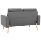 vidaXL 2-Sitzer-Sofa Hellgrau Stoff vidaXL 2-Sitzer-Sofa Hellgrau Stoff