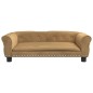 vidaXL Hundebett Braun 95x55x30 cm Samt vidaXL Hundebett Braun 95x55x30 cm Samt
