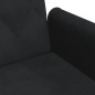 vidaXL Schlafsofa mit Armlehnen Schwarz Samt vidaXL Schlafsofa mit Armlehnen Schwarz Samt