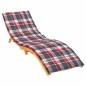 vidaXL Sonnenliegen-Auflage Rot Karomuster 200x70x3 cm Oxford-Gewebe vidaXL Sonnenliegen-Auflage Rot Karomuster 200x70x3 cm Oxford-Gewebe