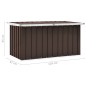 vidaXL Gartenbox Braun 129 x 67 x 65 cm vidaXL Gartenbox Braun 129 x 67 x 65 cm