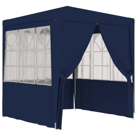 vidaXL Profi-Partyzelt mit Seitenwänden 2,5x2,5 m Blau 90 g/m²