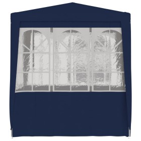 vidaXL Profi-Partyzelt mit Seitenwänden 2,5x2,5 m Blau 90 g/m²