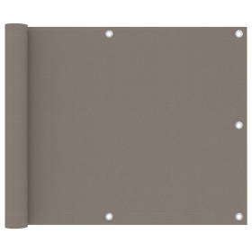 vidaXL Balkon-Sichtschutz Taupe 75x600 cm Oxford-Gewebe
