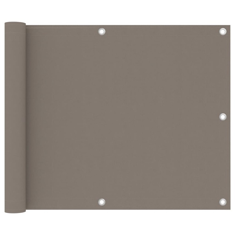 vidaXL Balkon-Sichtschutz Taupe 75x600 cm Oxford-Gewebe vidaXL Balkon-Sichtschutz Taupe 75x600 cm Oxford-Gewebe