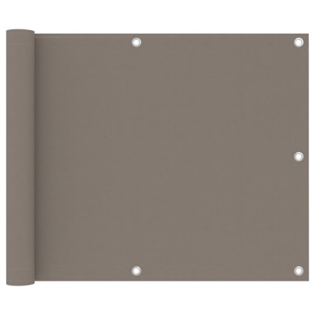 vidaXL Balkon-Sichtschutz Taupe 75x600 cm Oxford-Gewebe