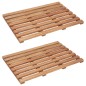 vidaXL Badematten 2 Stk. Massivholz Akazie 56 x 37 cm vidaXL Badematten 2 Stk. Massivholz Akazie 56 x 37 cm