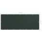 vidaXL Balkon-Sichtschutz Dunkelgrün 120x300 cm Oxford-Gewebe vidaXL Balkon-Sichtschutz Dunkelgrün 120x300 cm Oxford-Gewebe