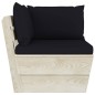 vidaXL Garten-Palettensofa 2-Sitzer mit Kissen Fichtenholz vidaXL Garten-Palettensofa 2-Sitzer mit Kissen Fichtenholz