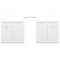 vidaXL Sideboard Weiß Sonoma-Eiche 80x36x75 cm Holzwerkstoff vidaXL Sideboard Weiß Sonoma-Eiche 80x36x75 cm Holzwerkstoff
