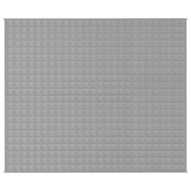 vidaXL Gewichtsdecke Grau 220x260 cm 15 kg Stoff