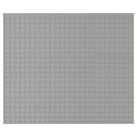 vidaXL Gewichtsdecke Grau 220x260 cm 15 kg Stoff