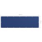 vidaXL Balkon-Sichtschutz Blau 90x300 cm Oxford-Gewebe vidaXL Balkon-Sichtschutz Blau 90x300 cm Oxford-Gewebe