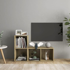 vidaXL TV-Schränke 2 Stk. Sonoma-Eiche 72x35x36,5 cm Holzwerkstoff