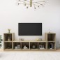 vidaXL TV-Schränke 4 Stk. Sonoma-Eiche 72x35x36,5 cm Holzwerkstoff vidaXL TV-Schränke 4 Stk. Sonoma-Eiche 72x35x36,5 cm Holzwerkstoff