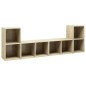 vidaXL TV-Schränke 4 Stk. Sonoma-Eiche 72x35x36,5 cm Holzwerkstoff vidaXL TV-Schränke 4 Stk. Sonoma-Eiche 72x35x36,5 cm Holzwerkstoff