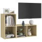 vidaXL TV-Schränke 2 Stk. Sonoma-Eiche 72x35x36,5 cm Holzwerkstoff vidaXL TV-Schränke 2 Stk. Sonoma-Eiche 72x35x36,5 cm Holzwerkstoff