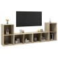 vidaXL TV-Schränke 4 Stk. Sonoma-Eiche 72x35x36,5 cm Holzwerkstoff vidaXL TV-Schränke 4 Stk. Sonoma-Eiche 72x35x36,5 cm Holzwerkstoff