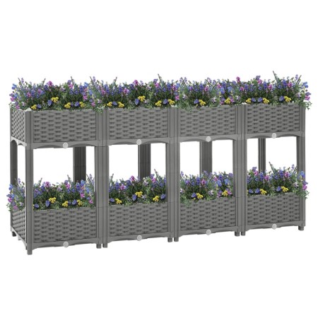 vidaXL Hochbeet 160x40x71 cm Polypropylen