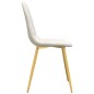 vidaXL Esszimmerstühle 2 Stk. Cremeweiß Samt vidaXL Esszimmerstühle 2 Stk. Cremeweiß Samt