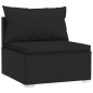 vidaXL 9-tlg. Garten-Lounge-Set mit Kissen Poly Rattan Schwarz vidaXL 9-tlg. Garten-Lounge-Set mit Kissen Poly Rattan Schwarz