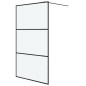 vidaXL Duschwand für Begehbare Dusche Schwarz 115x195 cm Matt ESG-Glas vidaXL Duschwand für Begehbare Dusche Schwarz 115x195 cm Matt ESG-Glas