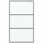 vidaXL Duschwand für Begehbare Dusche Schwarz 115x195 cm Matt ESG-Glas vidaXL Duschwand für Begehbare Dusche Schwarz 115x195 cm Matt ESG-Glas
