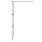 vidaXL Duschwand für Begehbare Dusche Schwarz 115x195 cm Matt ESG-Glas vidaXL Duschwand für Begehbare Dusche Schwarz 115x195 cm Matt ESG-Glas