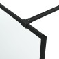 vidaXL Duschwand für Begehbare Dusche Schwarz 115x195 cm Matt ESG-Glas vidaXL Duschwand für Begehbare Dusche Schwarz 115x195 cm Matt ESG-Glas