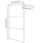 vidaXL Duschwand für Begehbare Dusche Schwarz 115x195 cm Matt ESG-Glas vidaXL Duschwand für Begehbare Dusche Schwarz 115x195 cm Matt ESG-Glas
