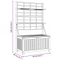 vidaXL Truhe mit Rankgitter 99x50x160 cm Massivholz Akazie vidaXL Truhe mit Rankgitter 99x50x160 cm Massivholz Akazie