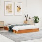 vidaXL Massivholzbett ohne Matratze Wachsbraun 140x200 cm Kiefernholz vidaXL Massivholzbett ohne Matratze Wachsbraun 140x200 cm Kiefernholz