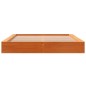 vidaXL Massivholzbett ohne Matratze Wachsbraun 140x200 cm Kiefernholz vidaXL Massivholzbett ohne Matratze Wachsbraun 140x200 cm Kiefernholz