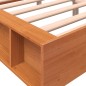 vidaXL Massivholzbett ohne Matratze Wachsbraun 140x200 cm Kiefernholz vidaXL Massivholzbett ohne Matratze Wachsbraun 140x200 cm Kiefernholz