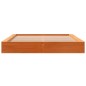 vidaXL Massivholzbett ohne Matratze Wachsbraun 135x190 cm Kiefernholz vidaXL Massivholzbett ohne Matratze Wachsbraun 135x190 cm Kiefernholz