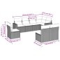 vidaXL 8-tlg. Garten-Sofagarnitur mit Kissen Beige Poly Rattan vidaXL 8-tlg. Garten-Sofagarnitur mit Kissen Beige Poly Rattan