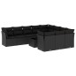 vidaXL 11-tlg. Garten-Sofagarnitur mit Kissen Schwarz Poly Rattan vidaXL 11-tlg. Garten-Sofagarnitur mit Kissen Schwarz Poly Rattan