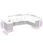 vidaXL 10-tlg. Garten-Sofagarnitur mit Kissen Beige Poly Rattan vidaXL 10-tlg. Garten-Sofagarnitur mit Kissen Beige Poly Rattan