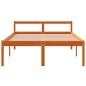 vidaXL Seniorenbett Wachsbraun 135x190 cm Massivholz Kiefer vidaXL Seniorenbett Wachsbraun 135x190 cm Massivholz Kiefer